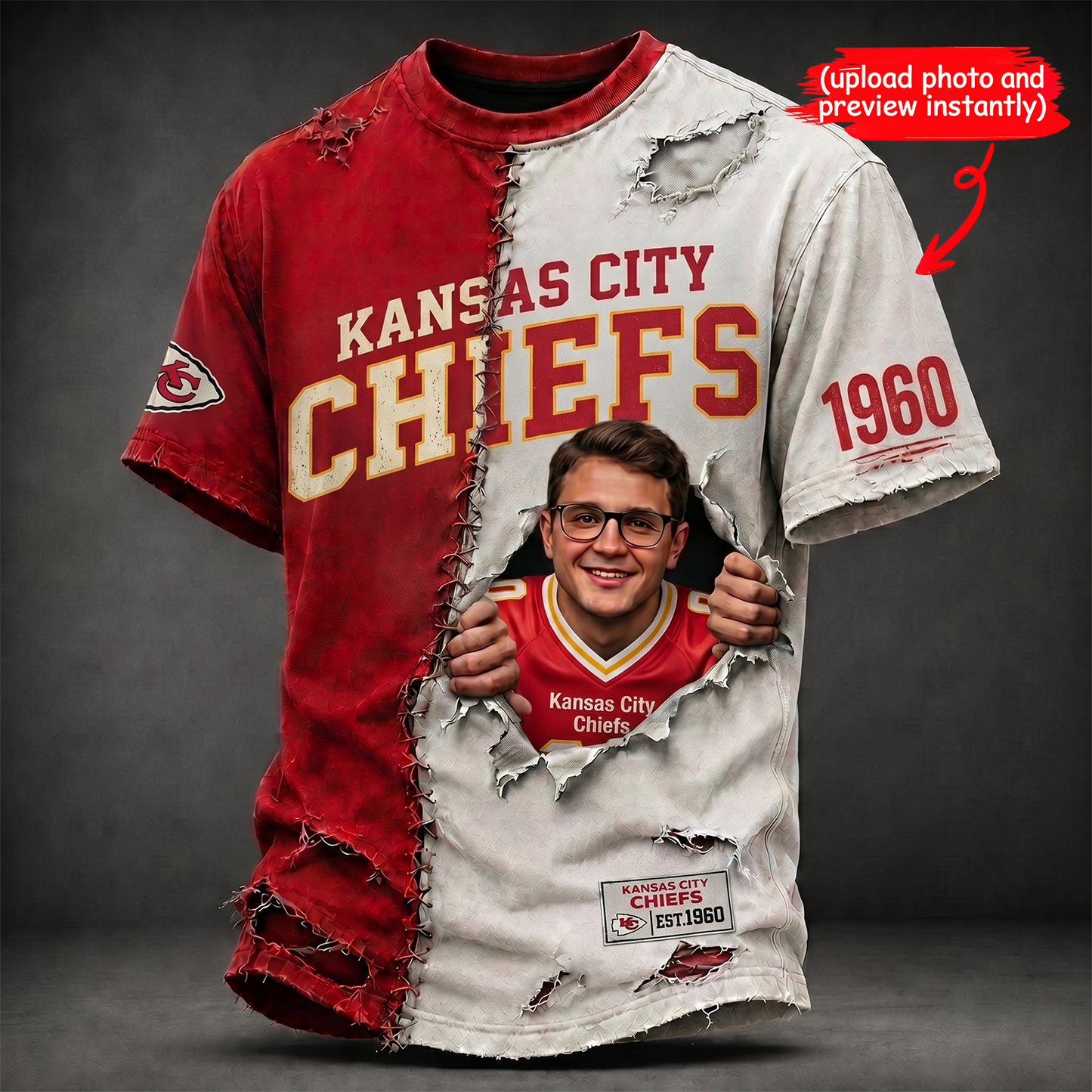 Premium NFL Personalized V-neck T-shirt 0607 NAK NHT
