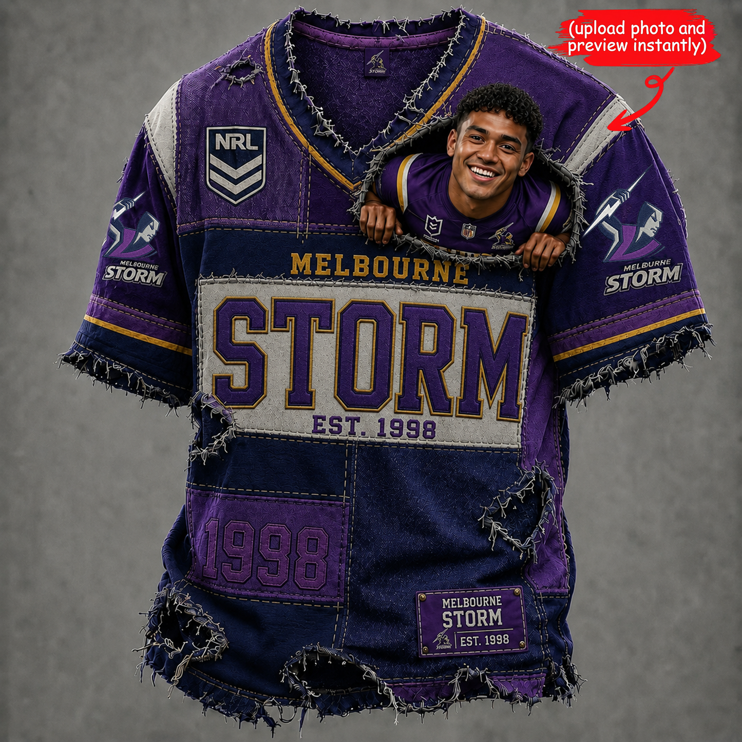 Personalized NRL Premium V-Neck T-shirt Gift For Fans 2506 NAK TTT