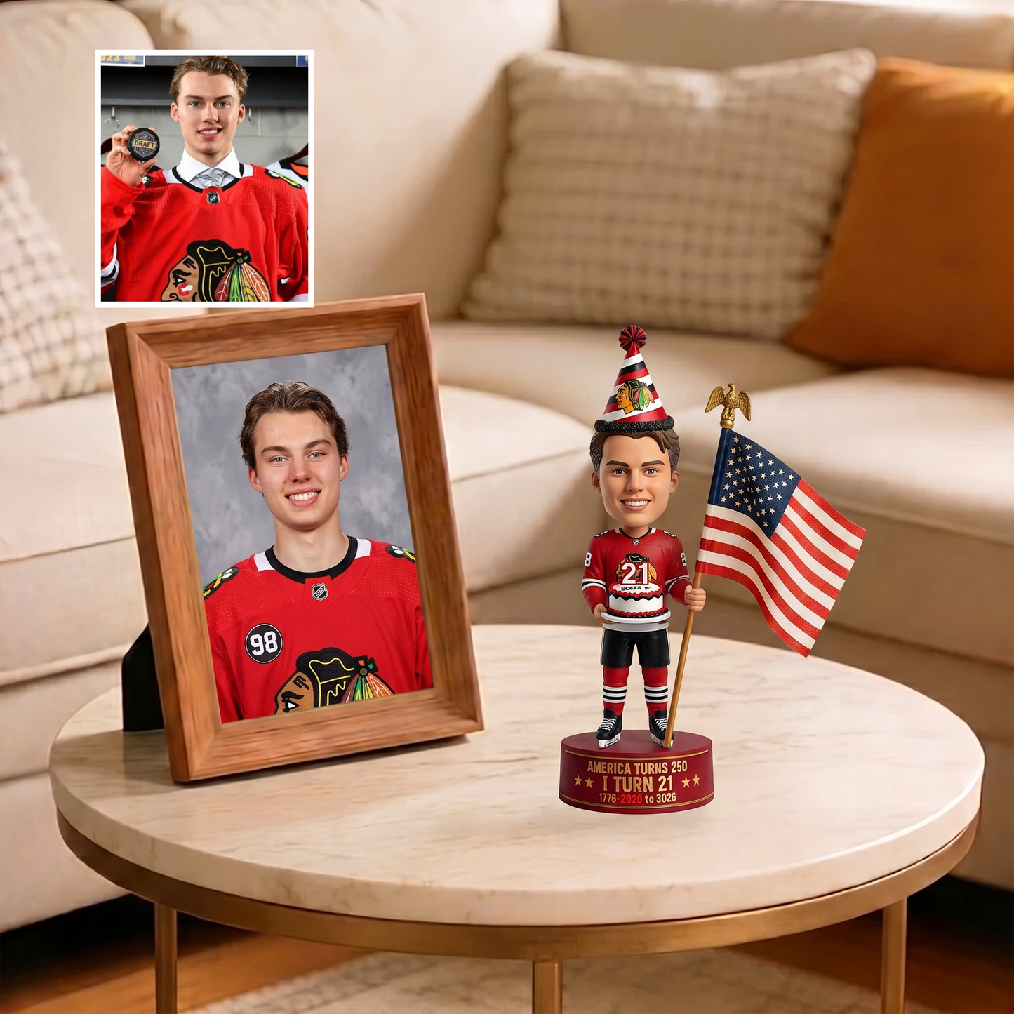 Premium NHL Personalized Birthday 3D Figurine NMD TTV