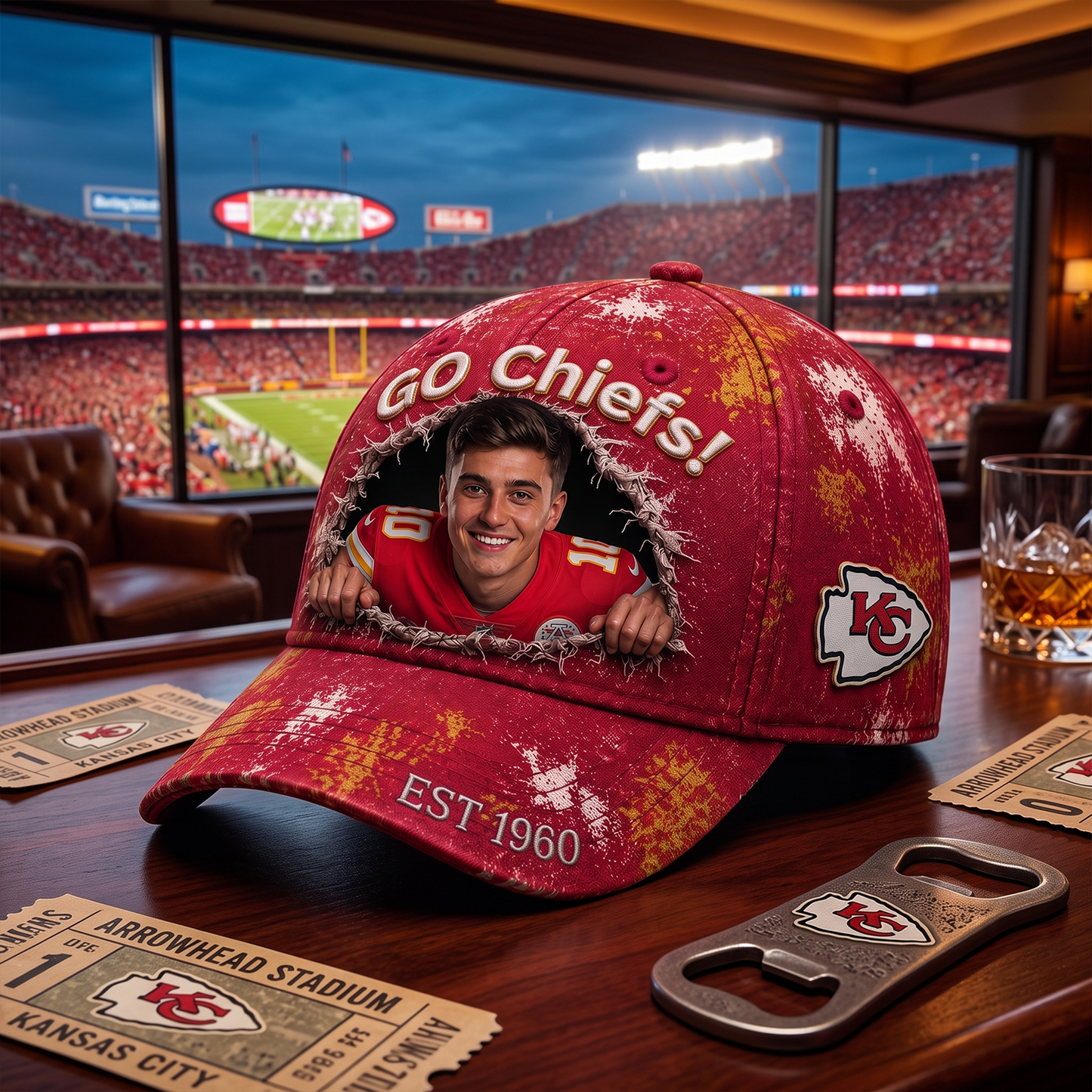Personalized NFL Sun Hat - Gift for Football Fans 0807 NAK NHT V2
