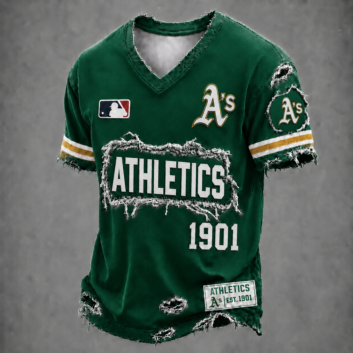 ATH x MLB LUXURY V-Neck T-Shirt 0406 DatND DVT
