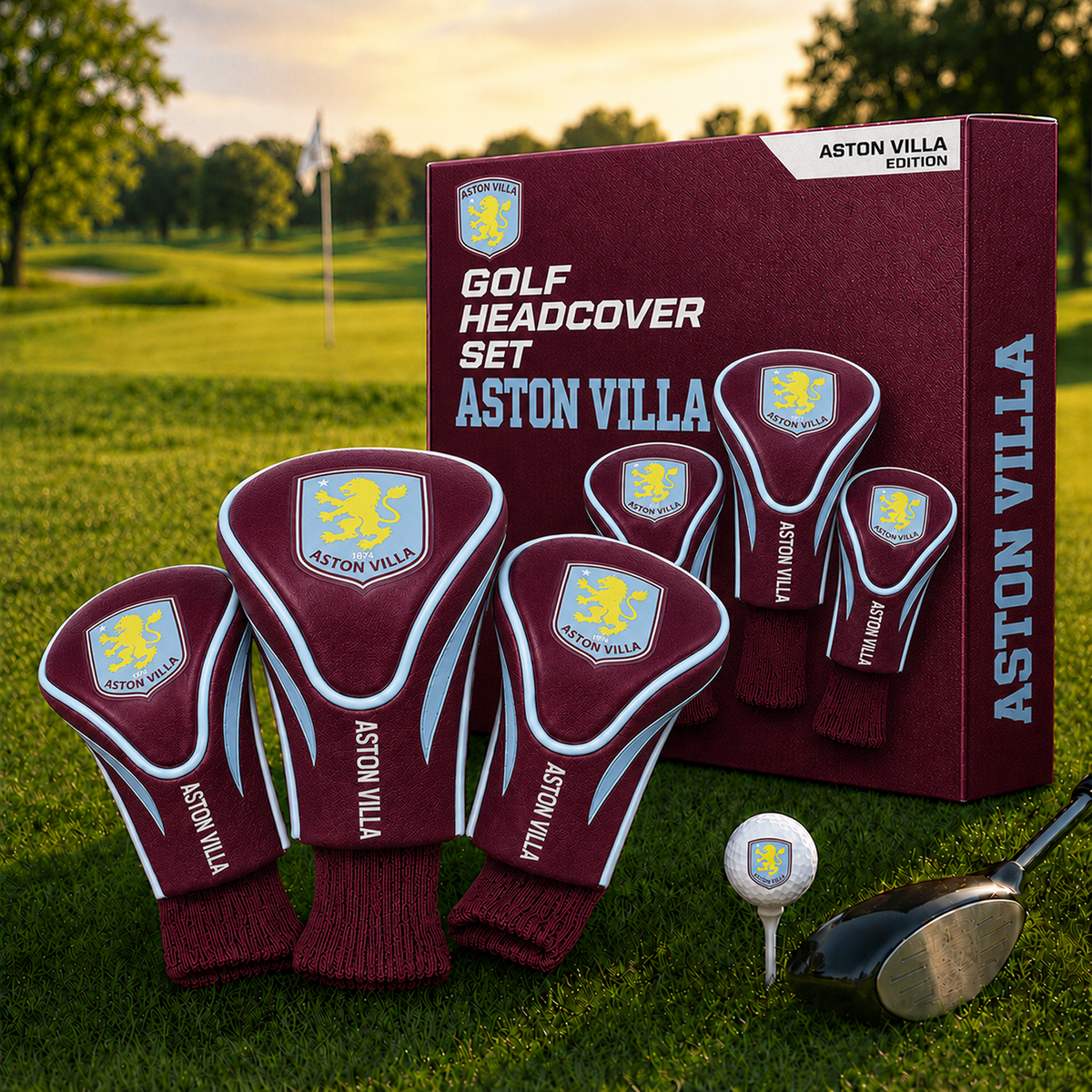 AVL Team Golf EPL 3-Pack Contour Sock Headcovers