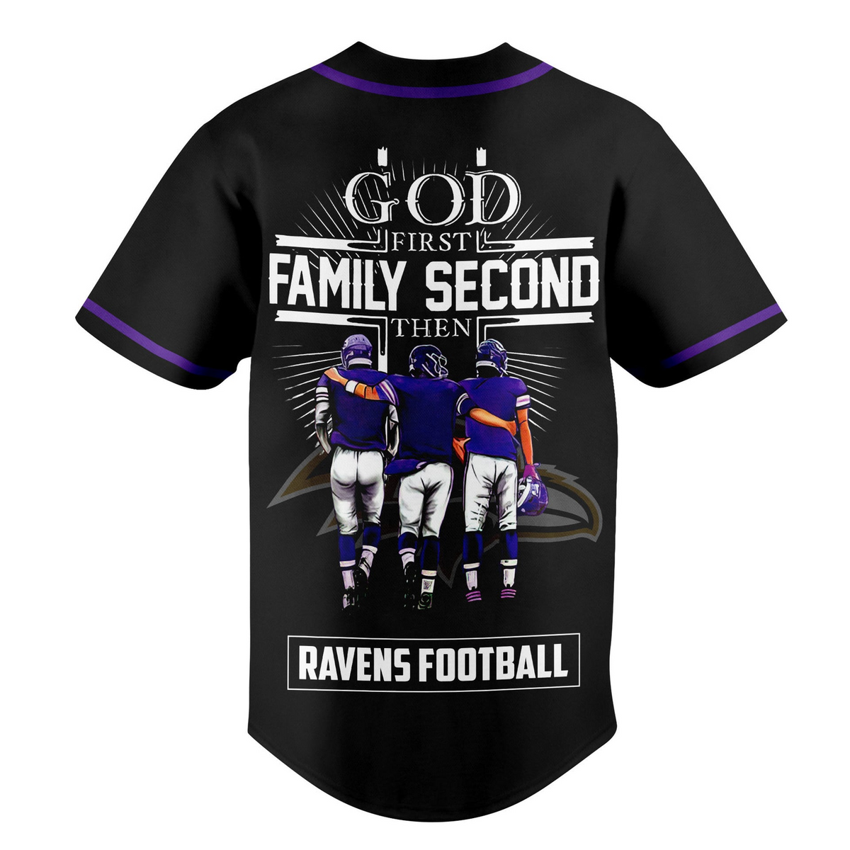 BAL x NFL God First, Family Second ƒ?? Faith & Brotherhood Football Jersey