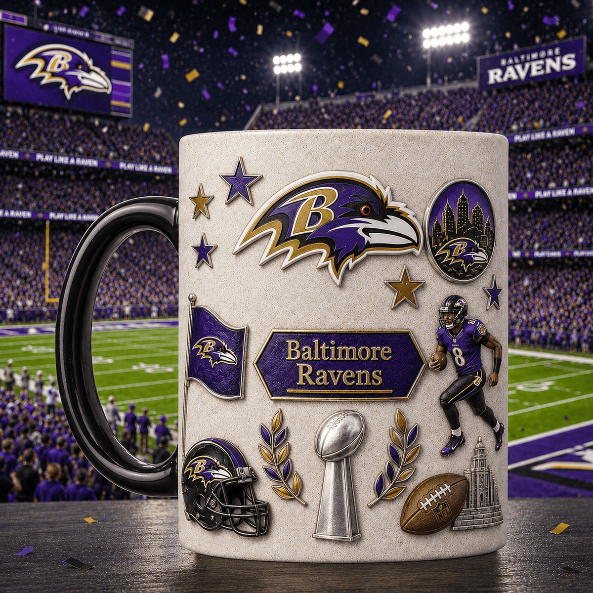 BAL x NFL Premium Fan Pride Mug