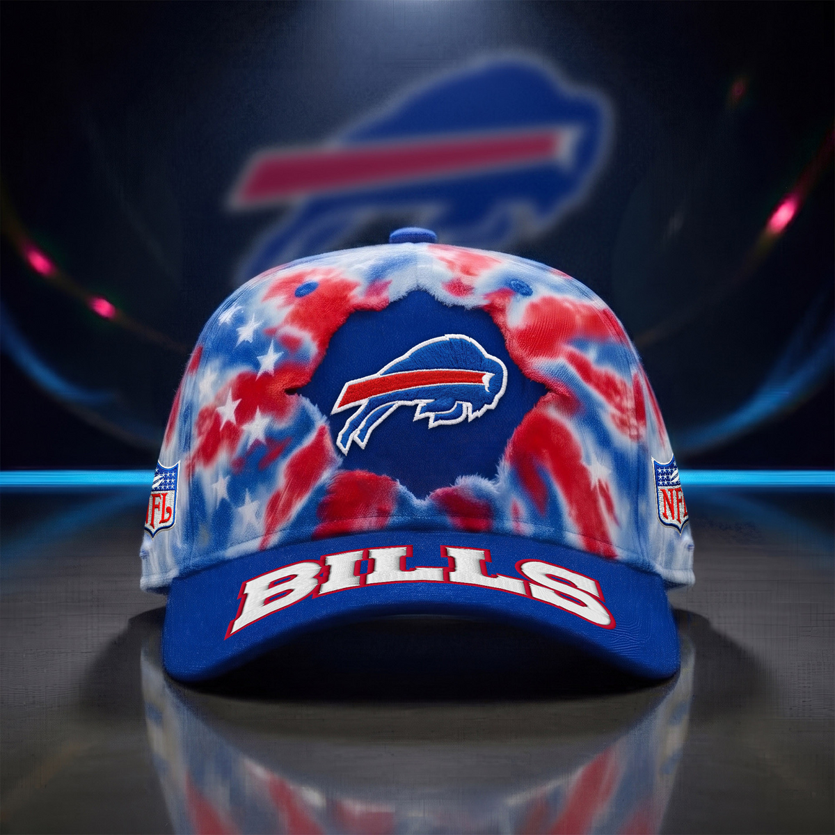 BUF x NFL Game Day Tie Dye Cap