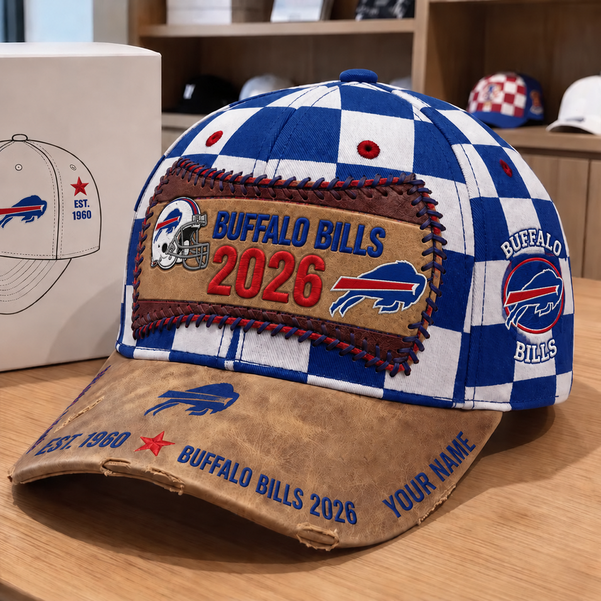 BUF x NFL Vintage Casual Football Hat
