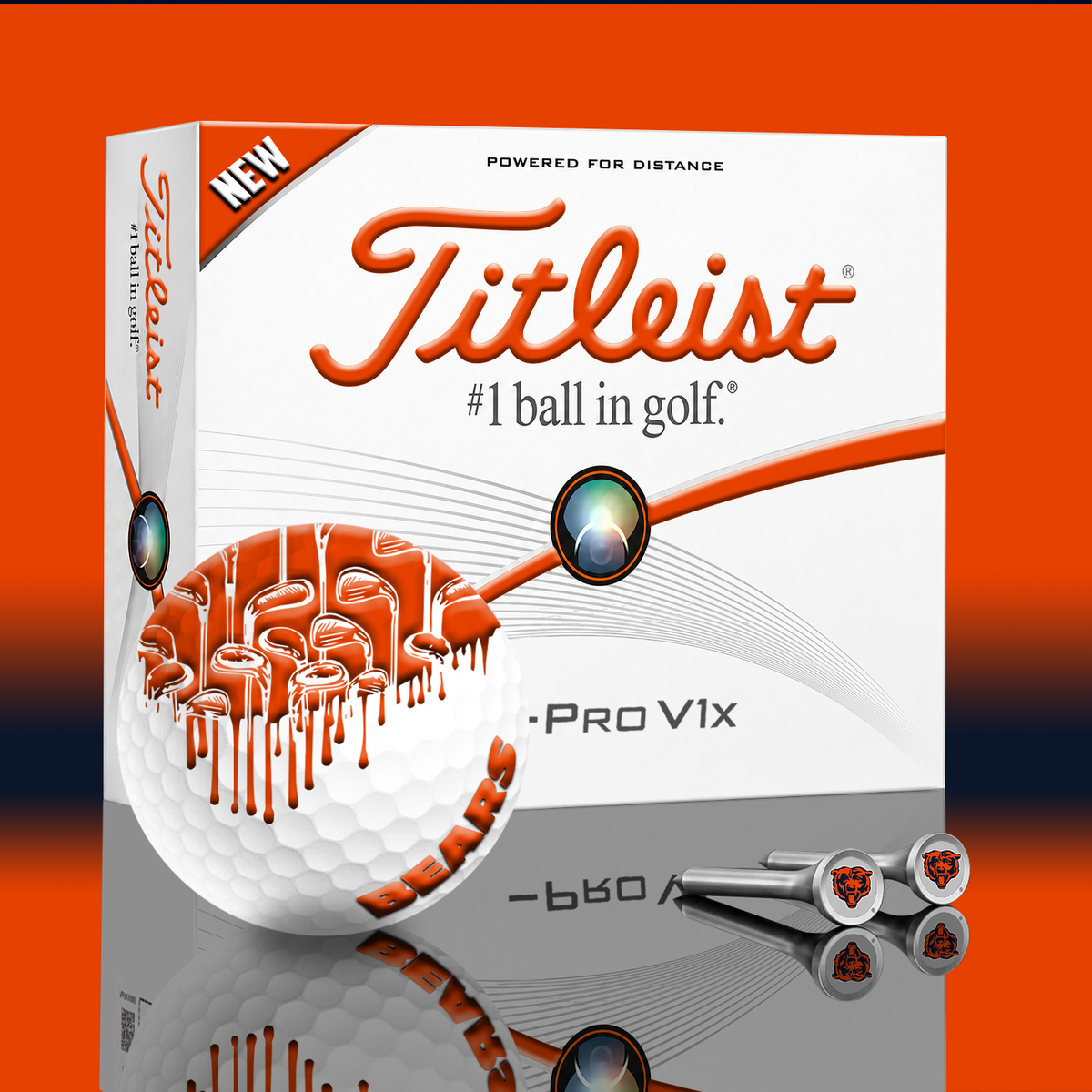CHI x NFL PERSONALIZED GOLF BALL LIMITED EDITION V2
