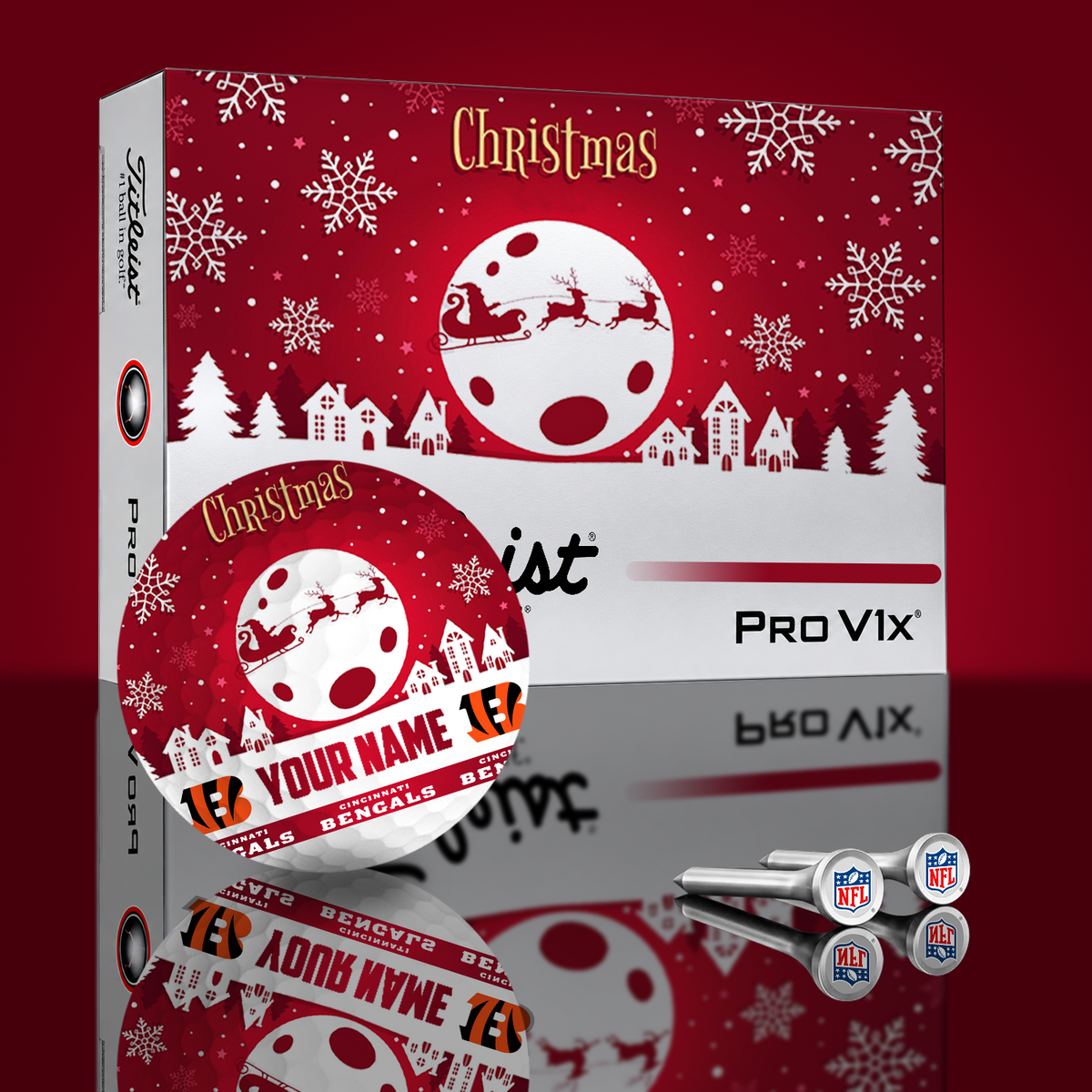 CIN x NFL PERSONALIZED GOLF BALL LIMITED EDITION V3