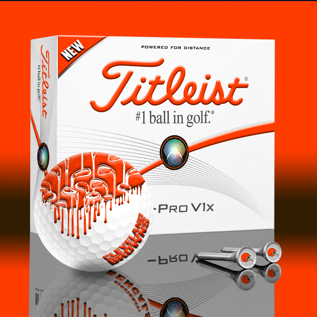 CLE x NFL PERSONALIZED GOLF BALL LIMITED EDITION V2