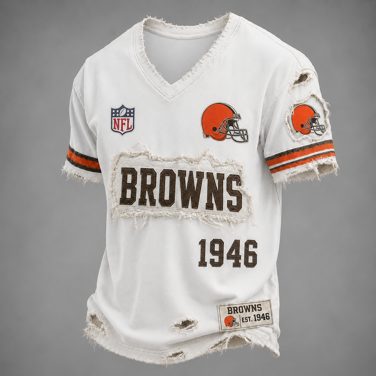 CLE x NFL LUXURY V-Neck T-Shirt 3005 DatND DVT