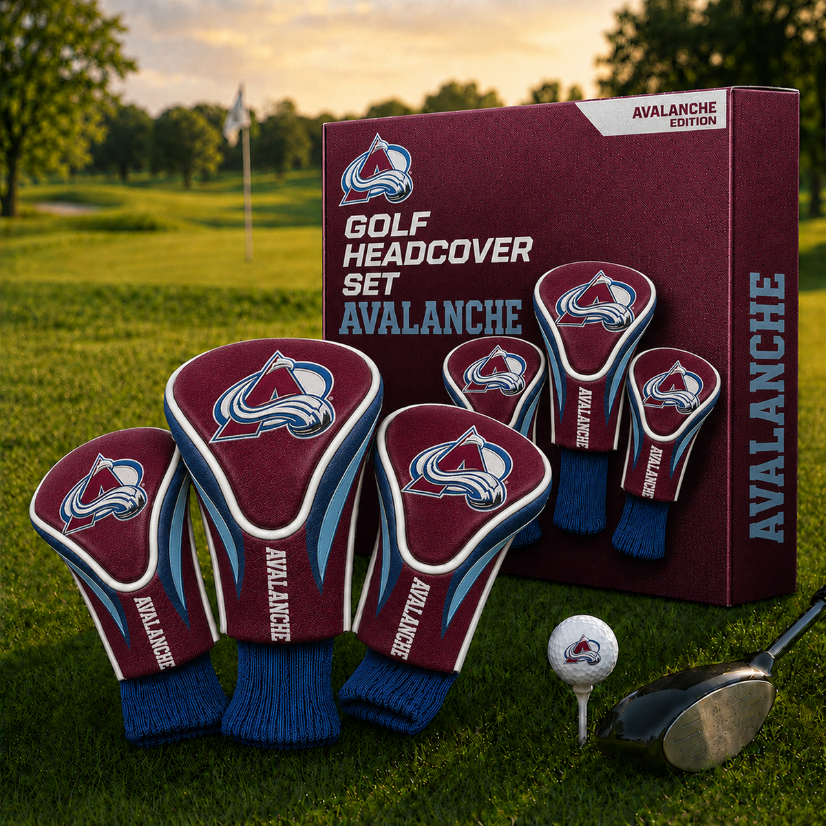 COL Team Golf NHL 3-Pack Contour Sock Headcovers
