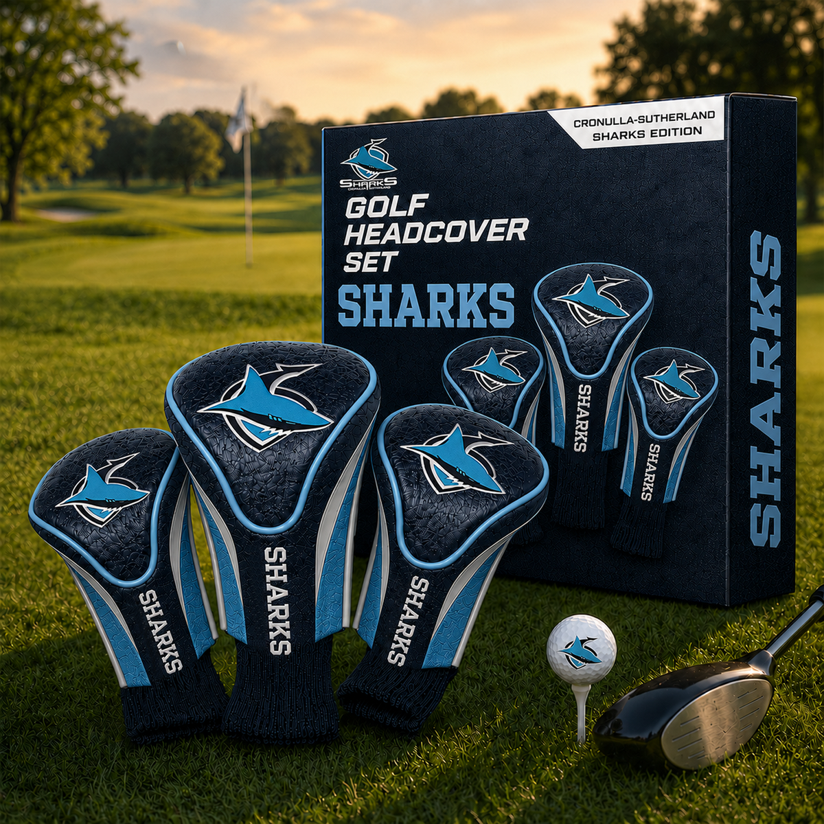 CRO Team Golf NRL 3-Pack Contour Sock Headcovers