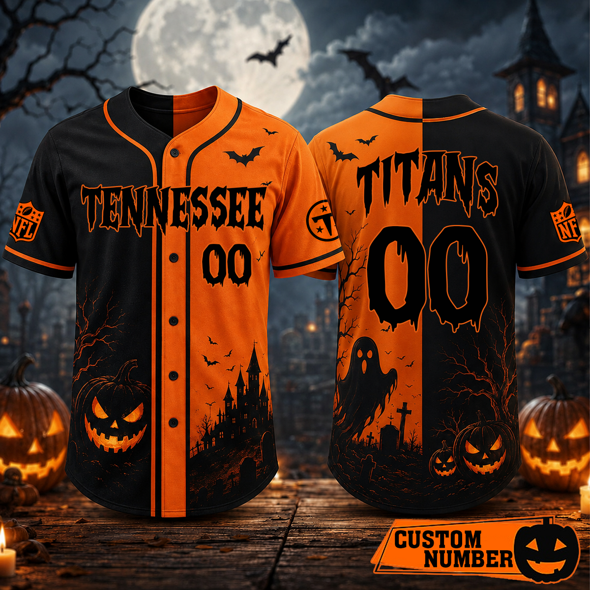 Custom NFL x TEN Season Baseball Jersey