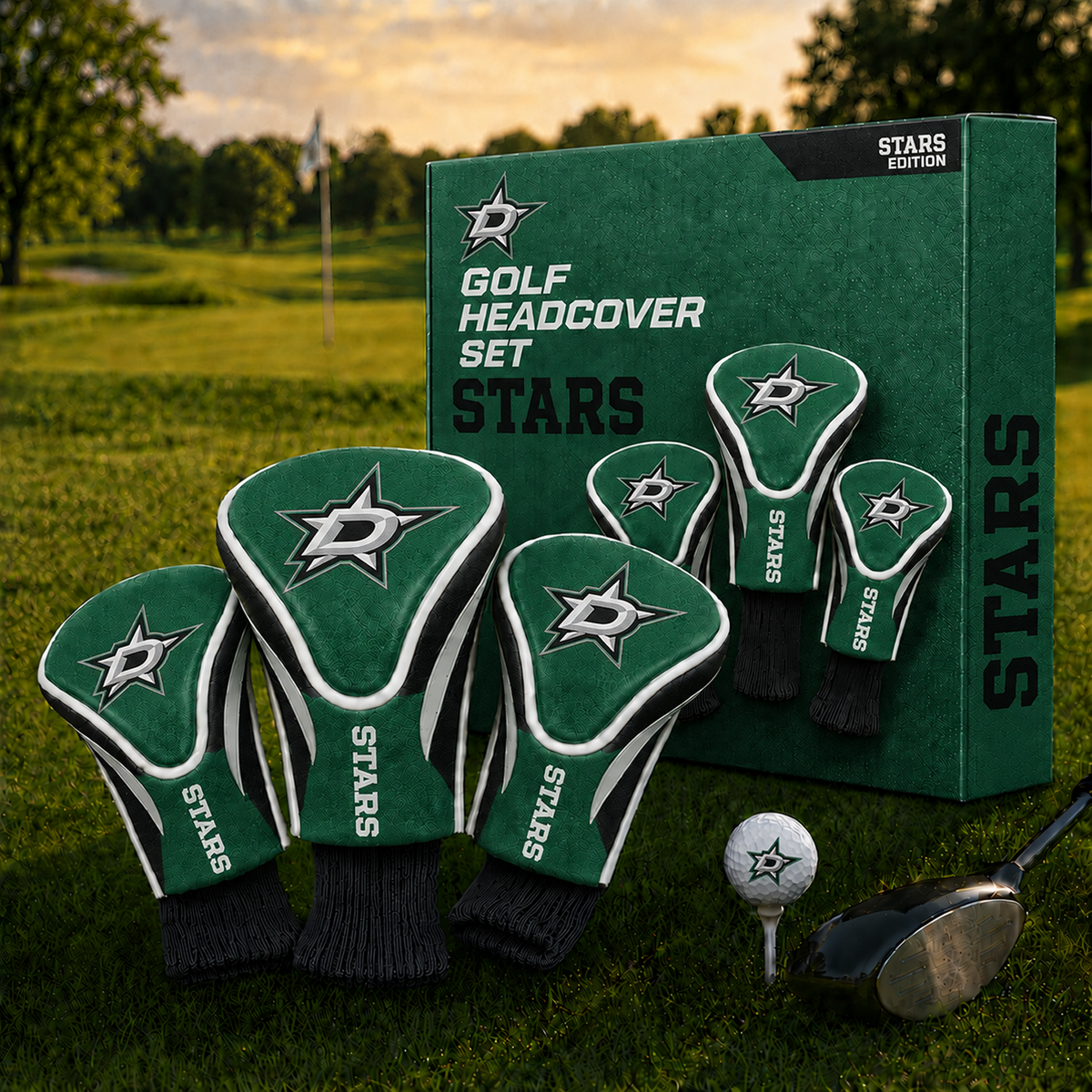 DAL Team Golf NHL 3-Pack Contour Sock Headcovers