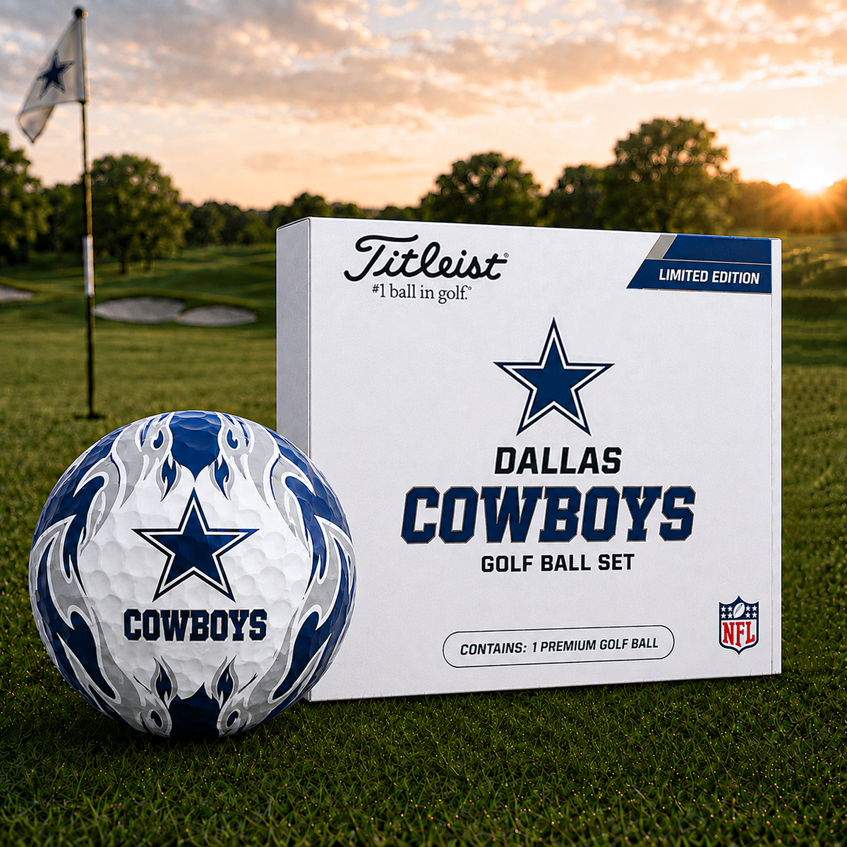 DAL x NFL Inspired Golf Ball Set Premium Golf Balls V3