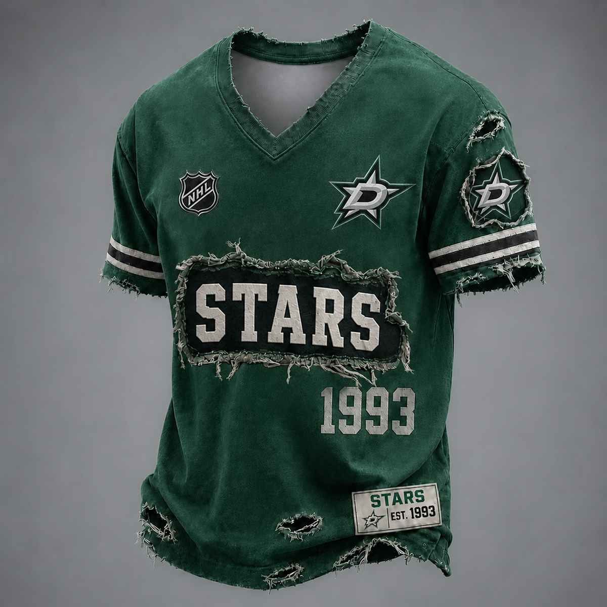 DAL x NHL LUXURY V-Neck T-Shirt 2705 DatND DVT