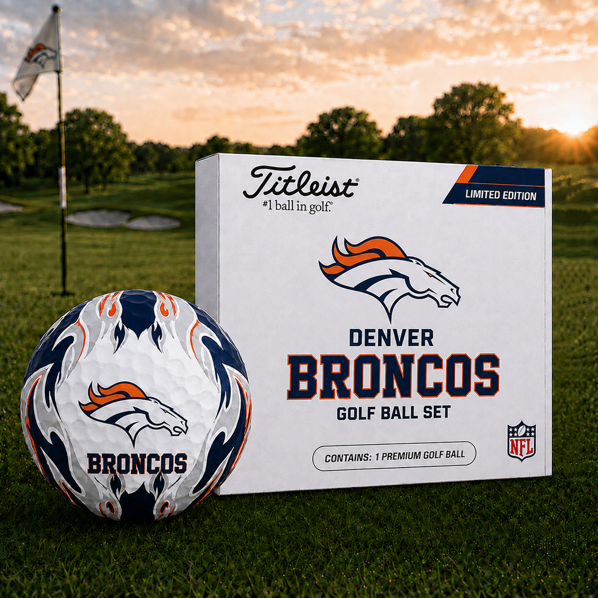 DEN x NFL Inspired Golf Ball Set Premium Golf Balls V3