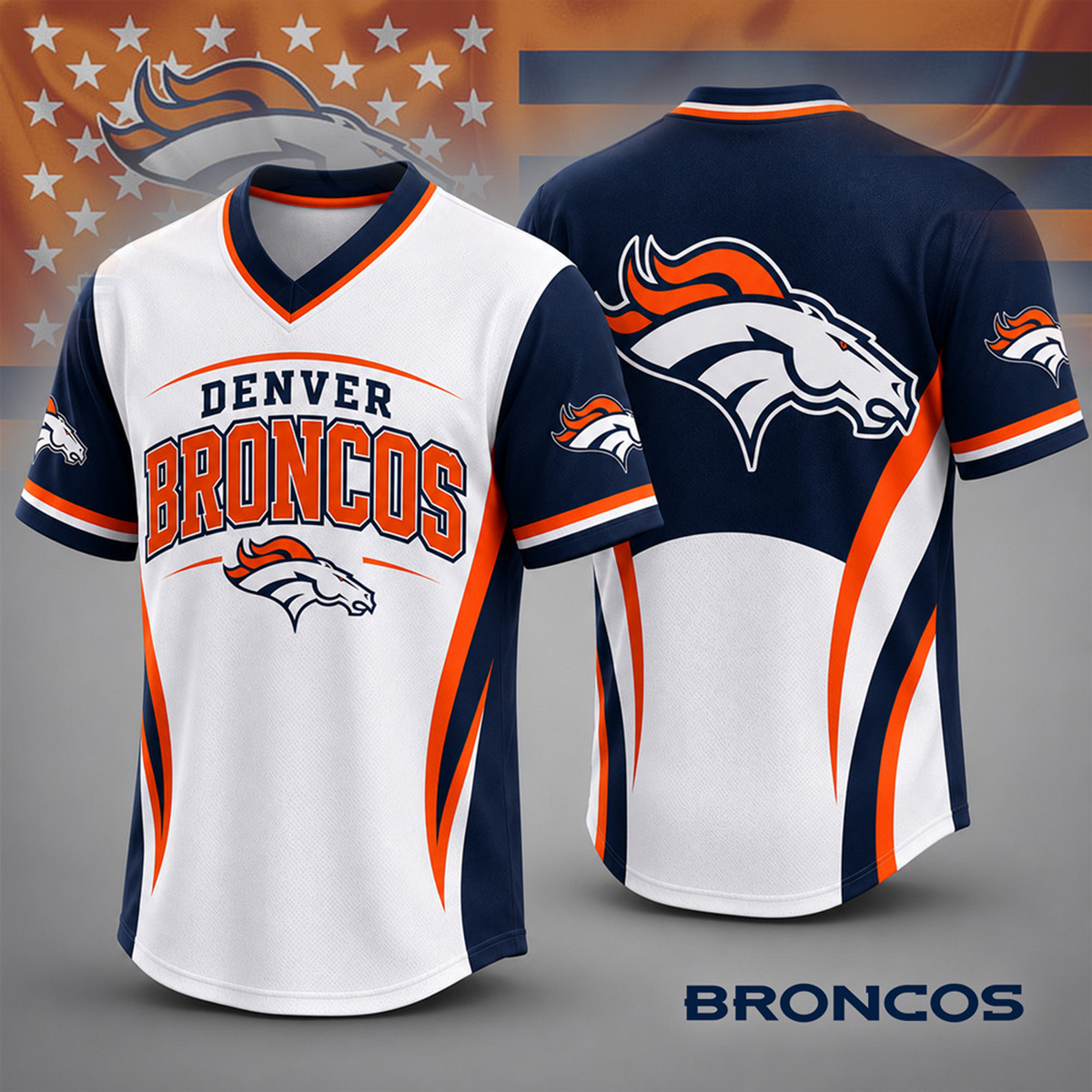 DEN x NFL Team Spirit V-Neck Jersey