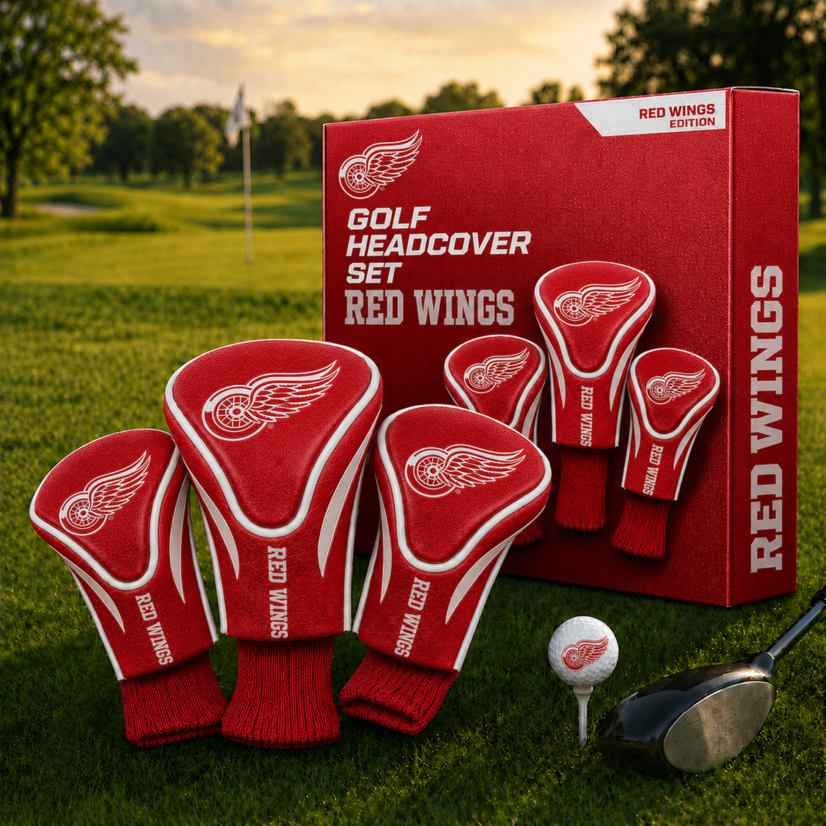 DET Team Golf NHL 3-Pack Contour Sock Headcovers