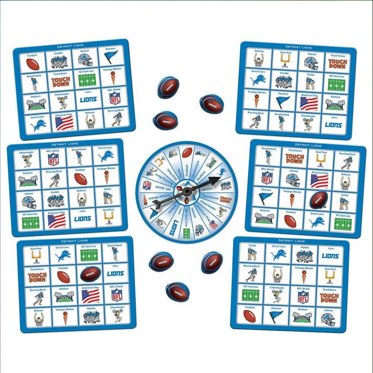 DET x NFL Bingo Game