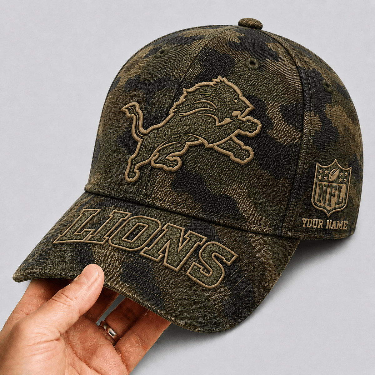 DET x NFL Military Camo Classic Cap