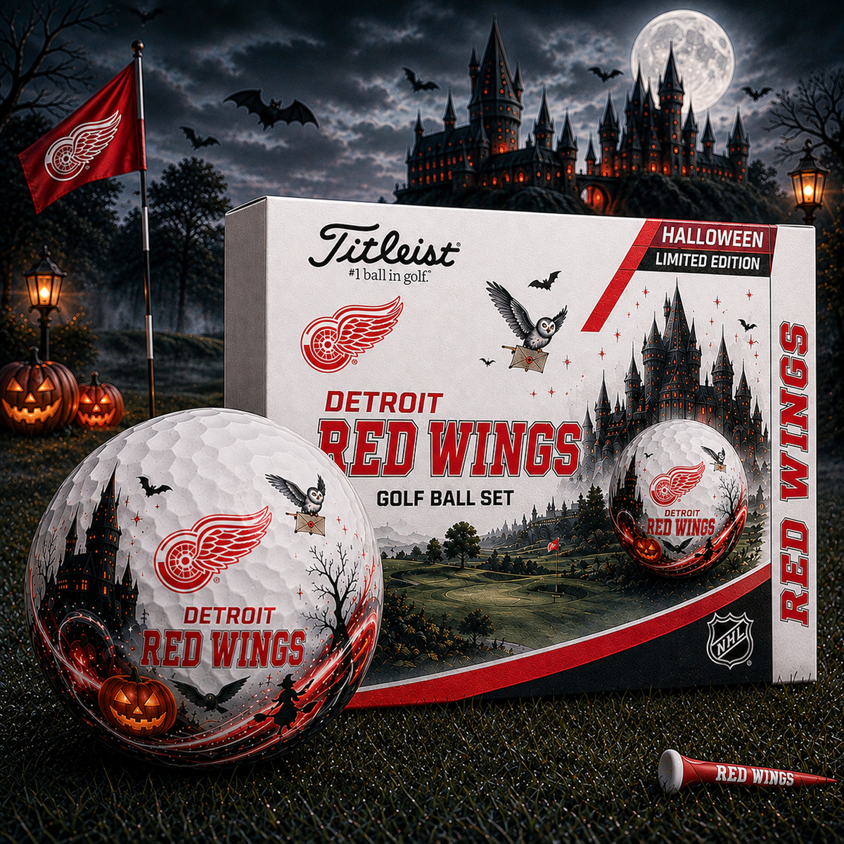 DET x NHL Halloween Edition Golf Ball Set Premium Golf Balls
