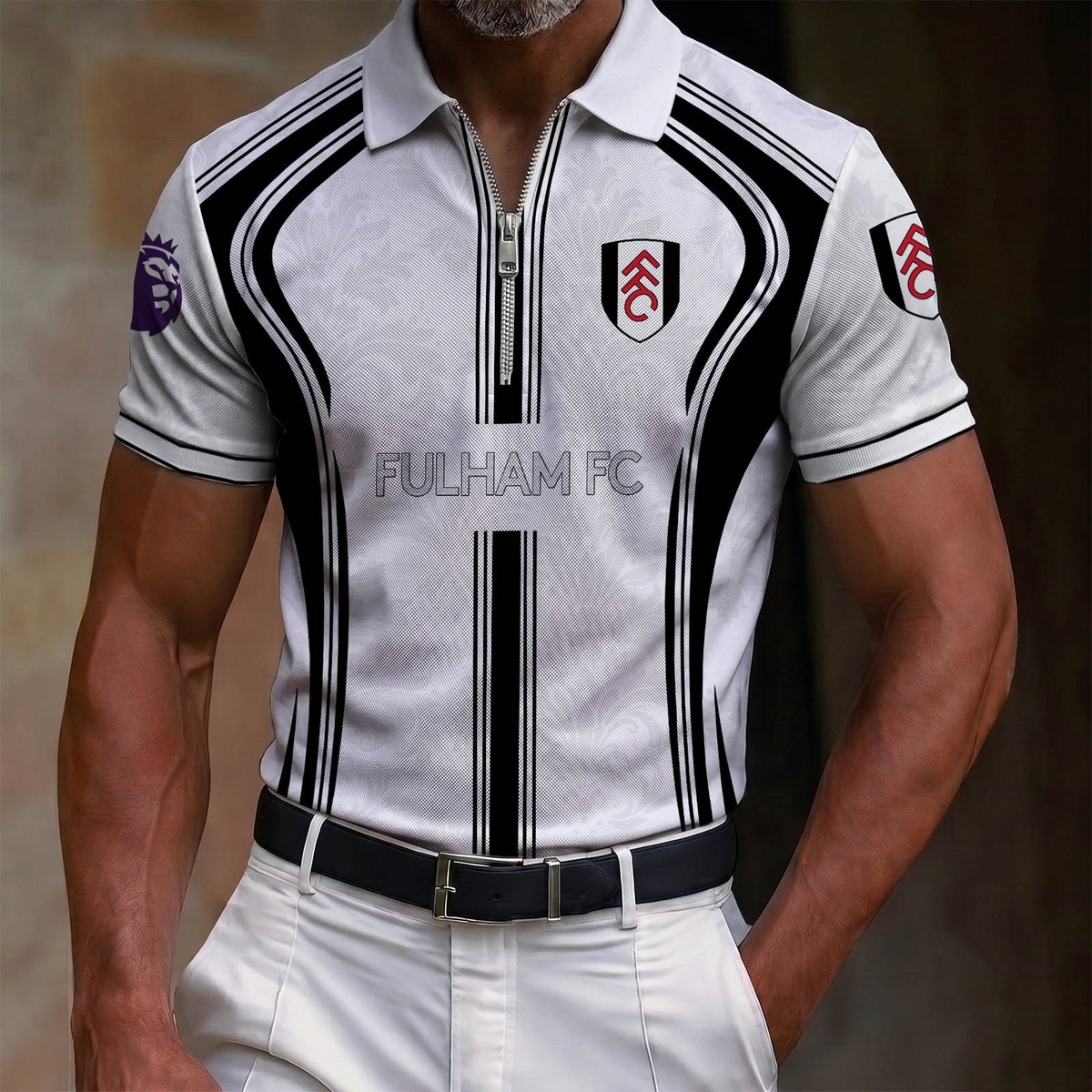 FUL x EPL Lapel Zip POLO Shirt
