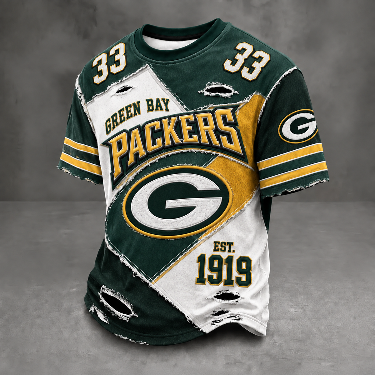 GB x NFL Men's Professional Football Style Shirt