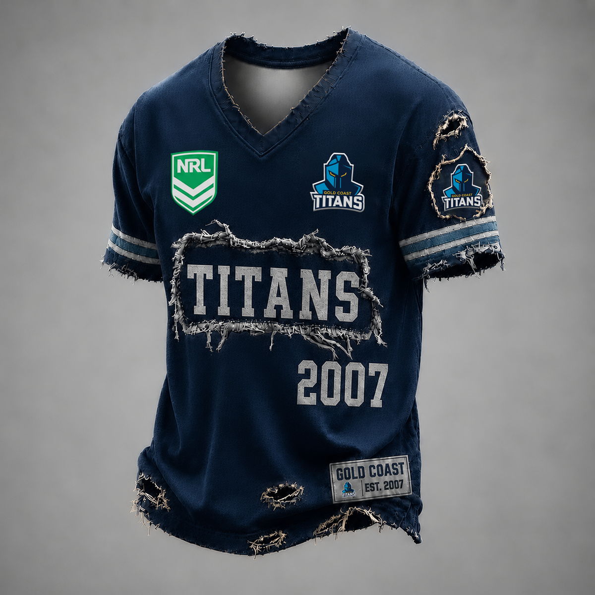 GCT x NRL LUXURY V-Neck T-Shirt 0306 DatND DVT