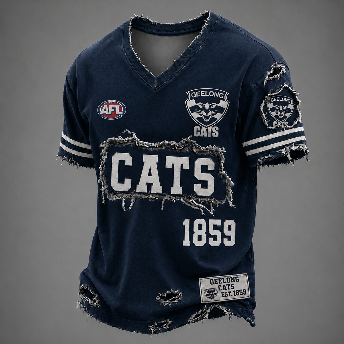 GEEL x AFL LUXURY V-Neck T-Shirt