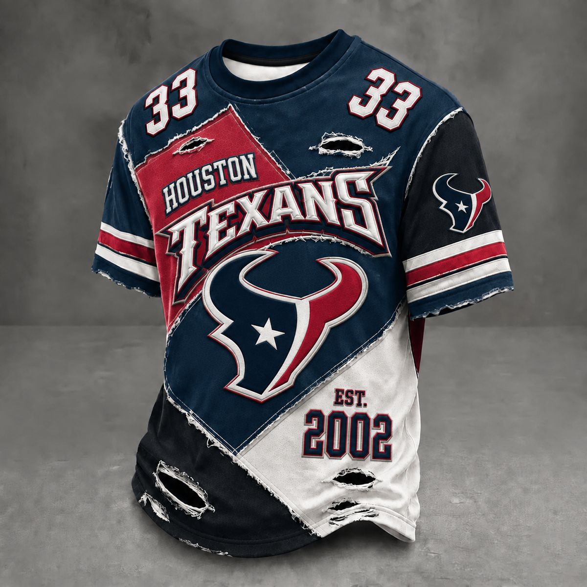 HOU x NFL Men's Professional Football Style Shirt