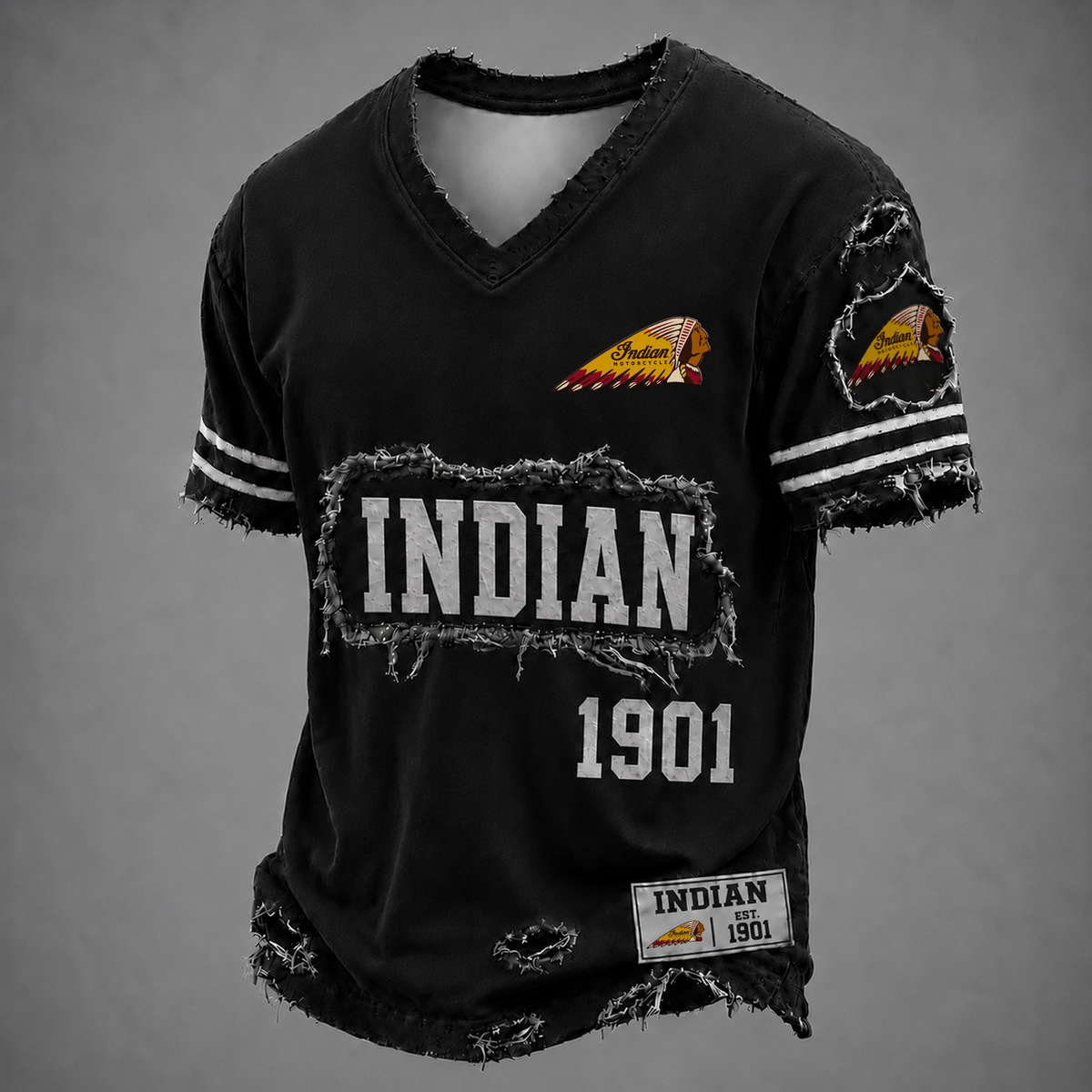 IND Premium LUXURY V-Neck T-Shirt DatND DVT