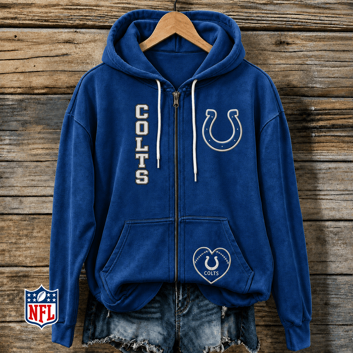IND x NFL Full-Zip Fleece Hoodie