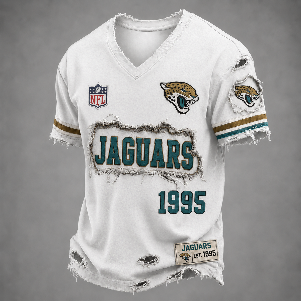 JAC x NFL LUXURY V-Neck T-Shirt 3005 DatND DVT