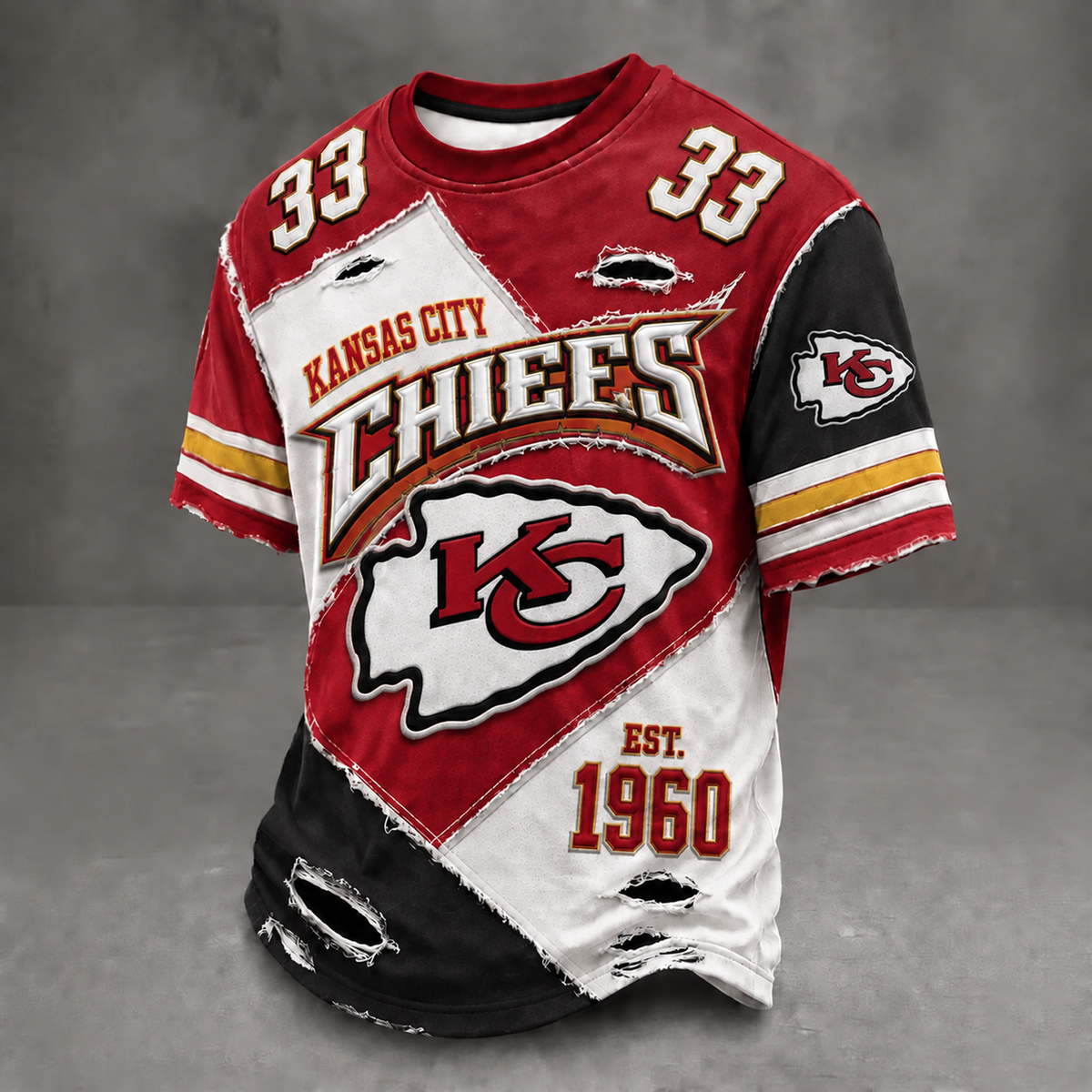 KC x NFL Men's Professional Football Style Shirt