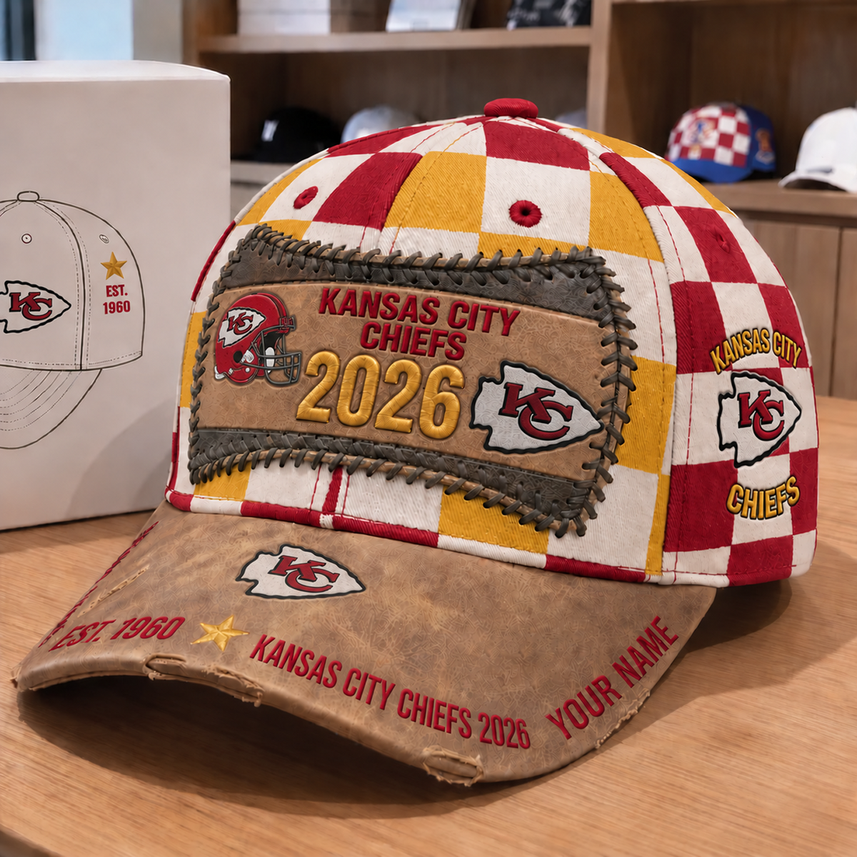 KC x NFL Vintage Casual Football Hat