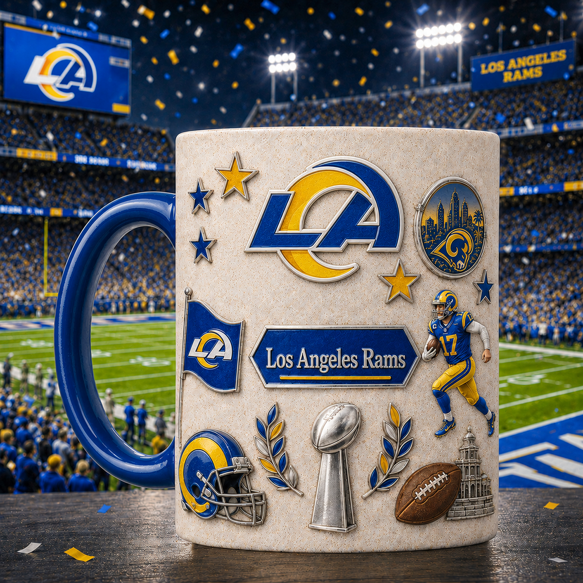 LAR x NFL Premium Fan Pride Mug