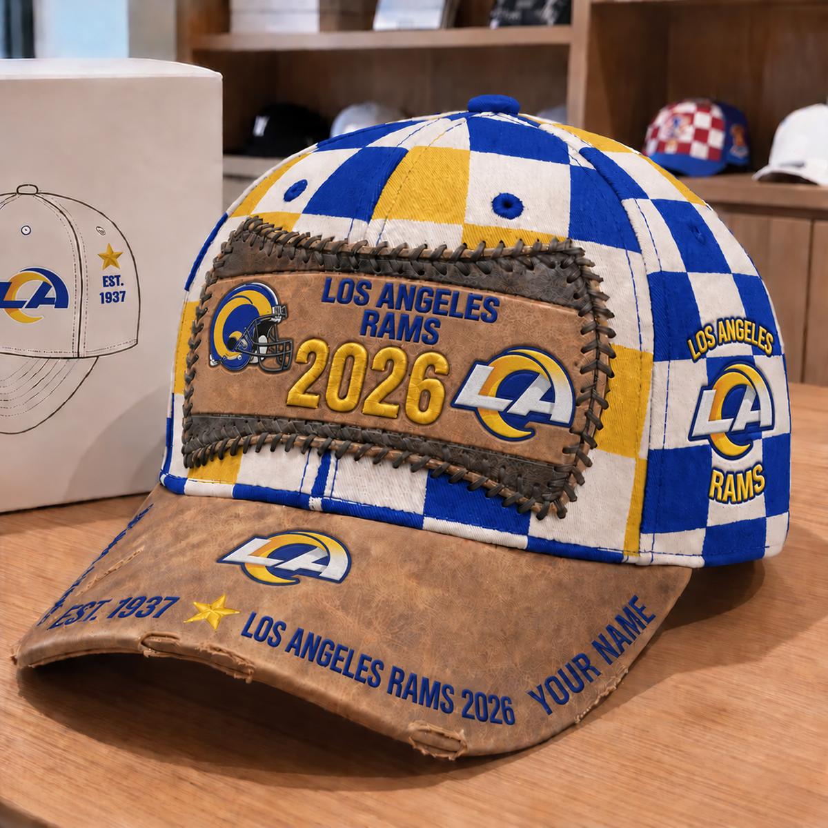 LAR x NFL Vintage Casual Football Hat