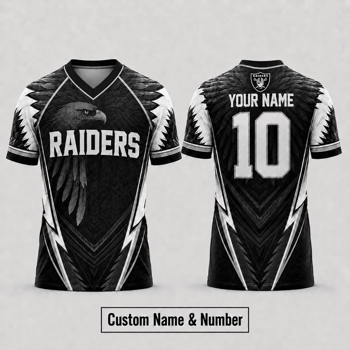 LV x NFL Premium Custom Name And Number Jersey For Fierce Football Fans
