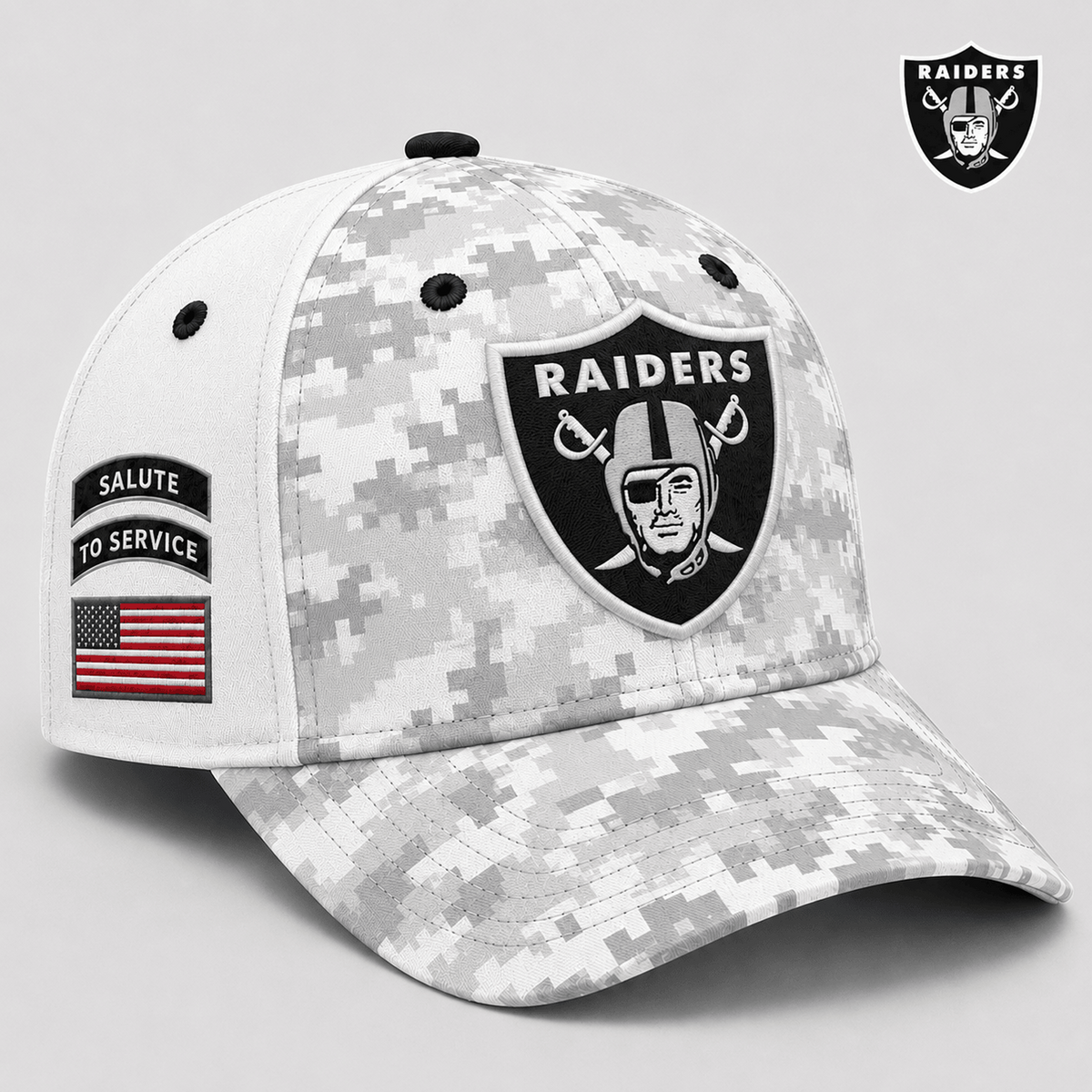 LV x NFL Premium Salute to Service Digital Camo Cap
