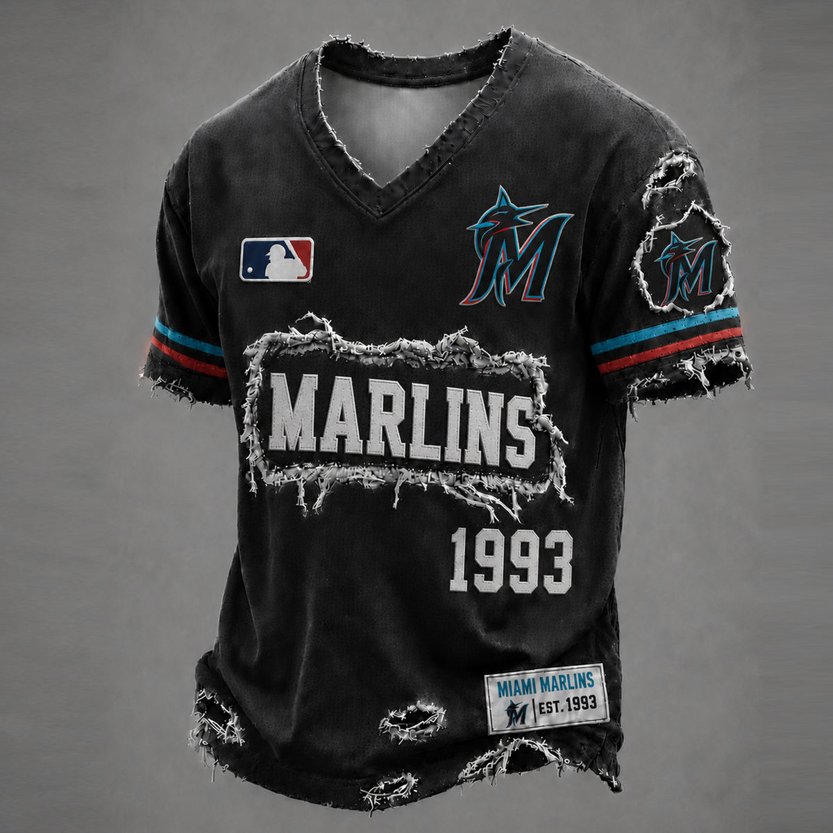 MIA x MLB LUXURY V-Neck T-Shirt 0406 DatND DVT