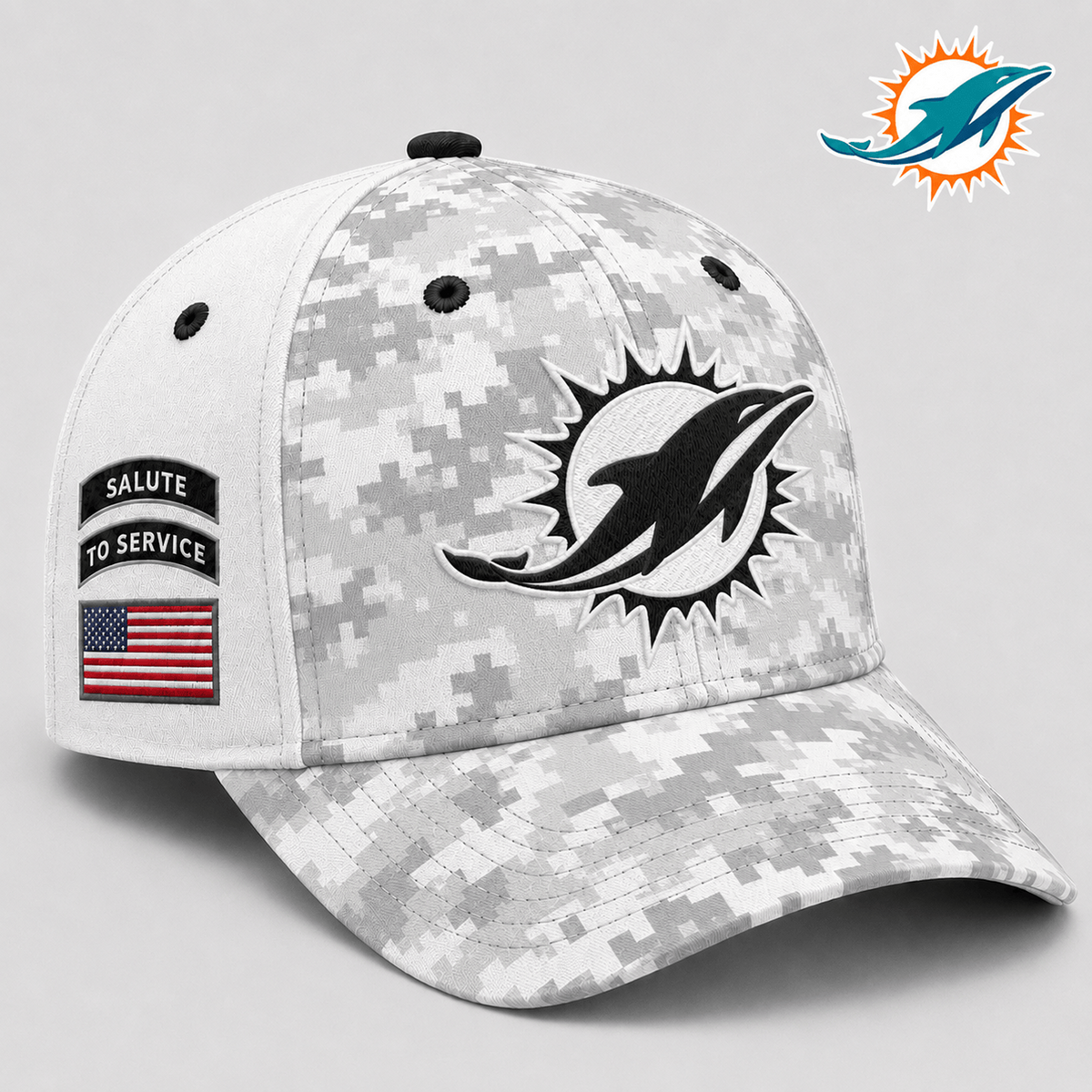 MIA x NFL Premium Salute to Service Digital Camo Cap
