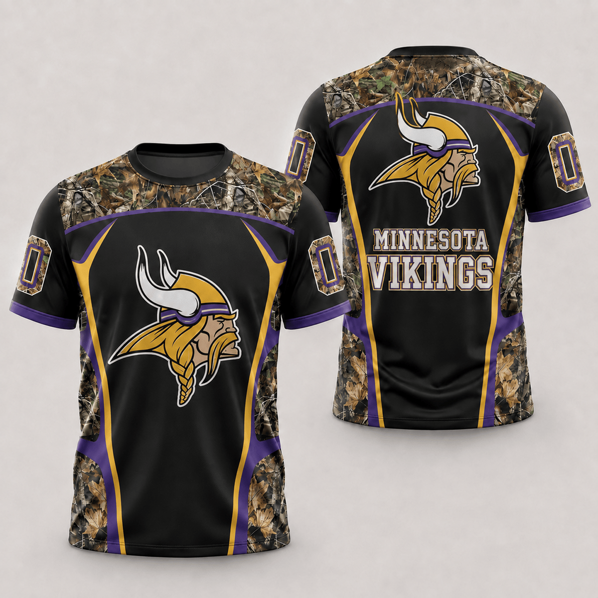 MIN x NFL Hunting Camo 3D Shirt
