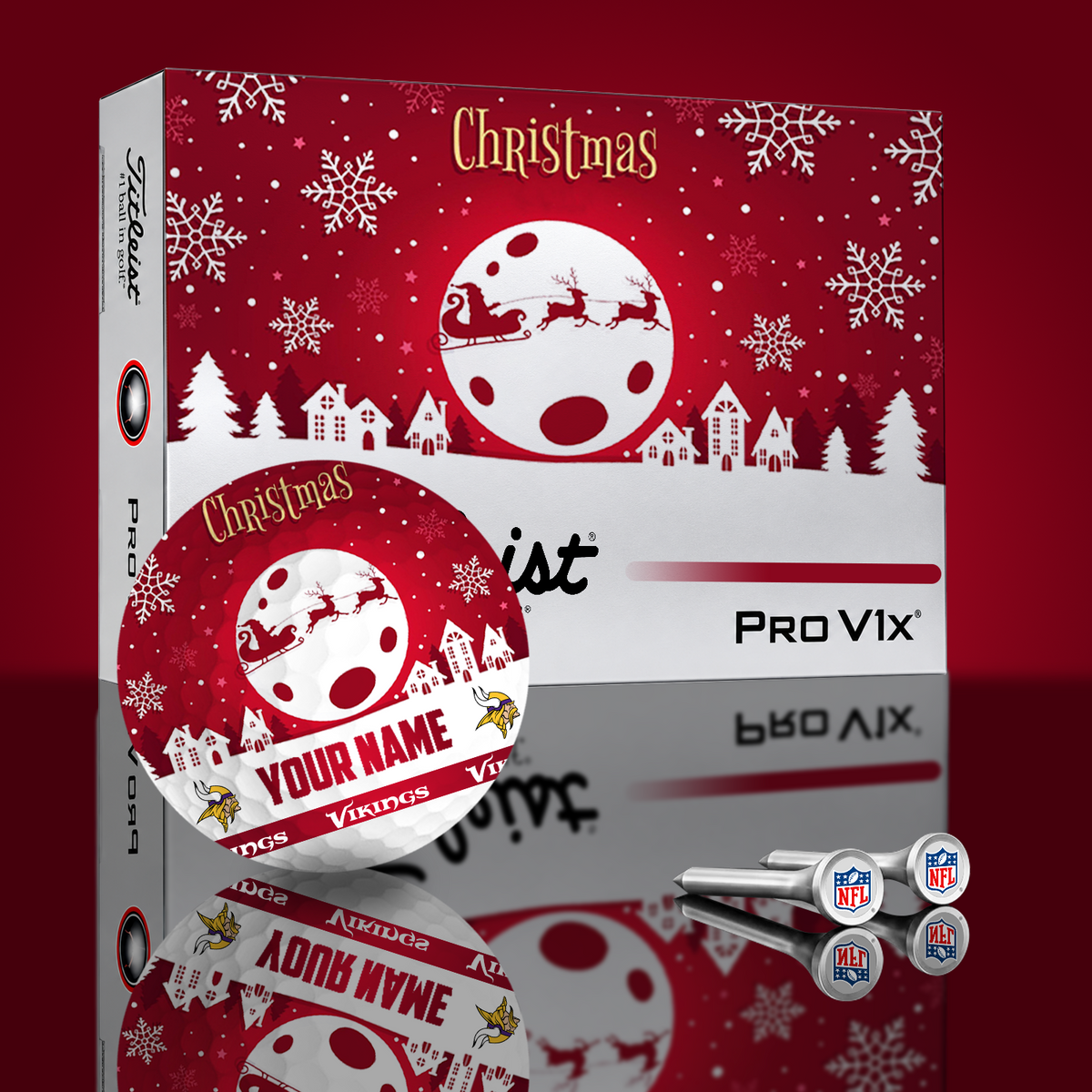 MIN x NFL PERSONALIZED GOLF BALL LIMITED EDITION V3