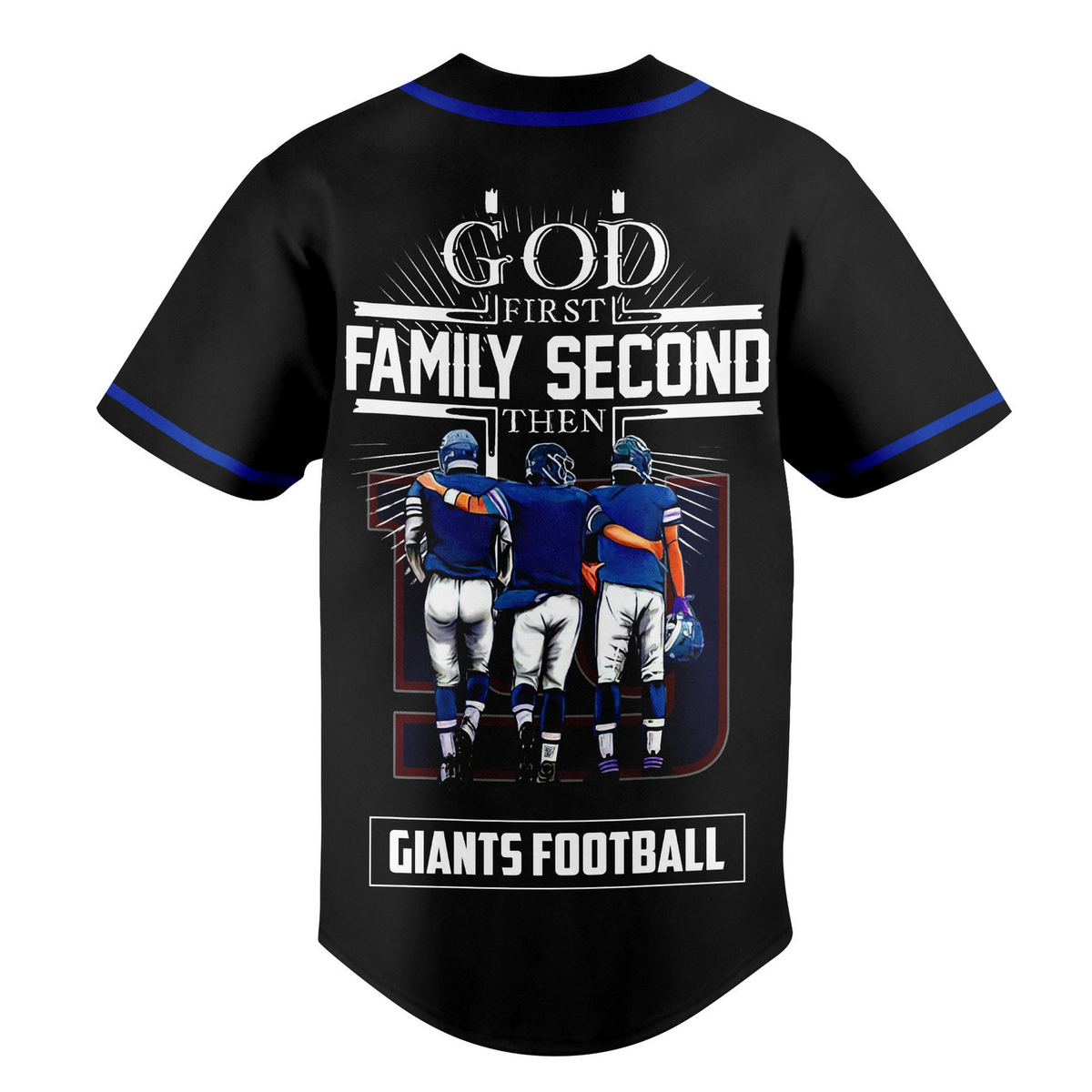 NYG x NFL God First, Family Second ƒ?? Faith & Brotherhood Football Jersey