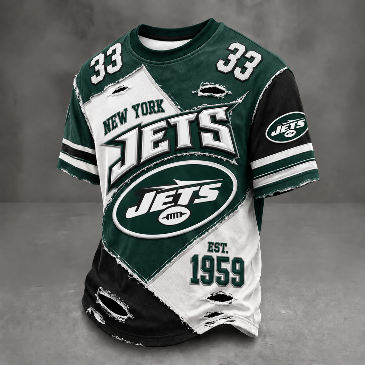 NYJ x NFL Men's Professional Football Style Shirt