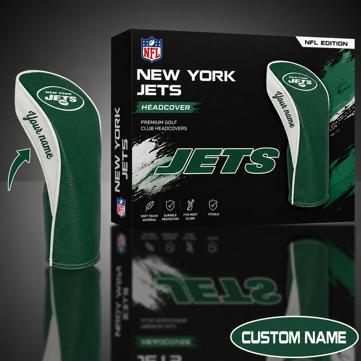 NYJ x NFL WinCraft Golf Club Fairway Headcover