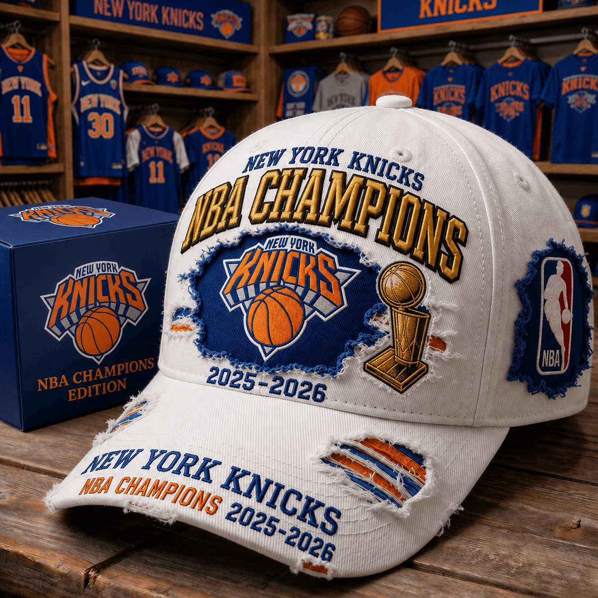 NYK x NBA Final Champions 2025-26 3D Cap V4 150626 1
