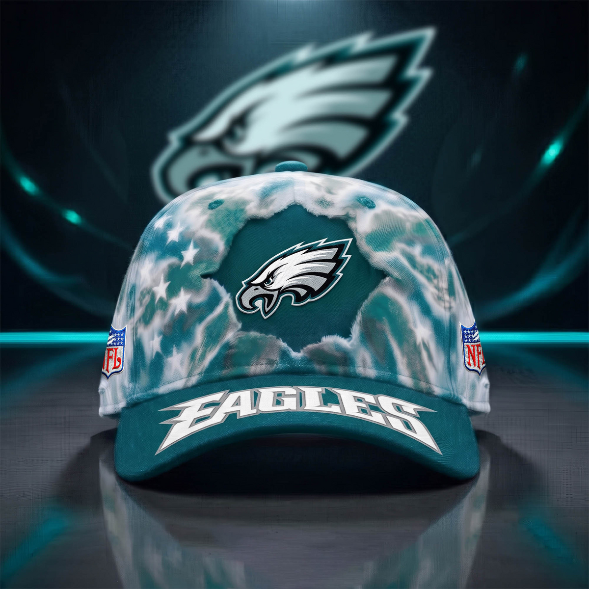 PHI x NFL Game Day Tie Dye Cap