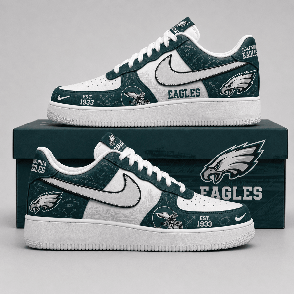 PHI x NFL Game Ready Fan AF1 Shoes